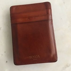 Bosca Men’s Old Leather Front Pocket Wallet